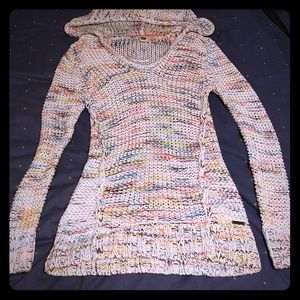 Roxy Hooded Knit Sweater